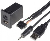 Adaptor USB AUX Opel Adam Antara Corsa, Jack 3.5mm, ACV C6001 - Conector USB Original