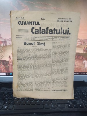 Cuv&amp;acirc;ntul Calafatului nr. 21 anul II, 1 martie 1936, Banca Calafatului, 222 foto
