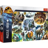PUZZLE TREFL 1000 JURASSIC WORLD PE URMELE DINOZAURILOR, TREFL 1000P