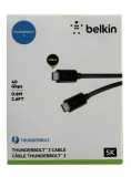 Belkin Cable Thunderbolt 3 C-c 40gbps,.8m,black,5a