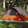 VidaXL Cort de familie cupolă 6 persoane, portocaliu, impermeabil