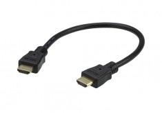 Cablu HDMI True 4K@60Hz 0.3m T-T Negru, ATEN 2L-7DA3H