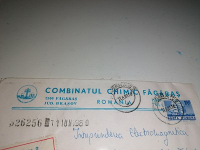 PLIC CU ANTET , ANII 80 - COMBINATUL CHIMIC FAGARAS foto