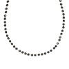 Colier Femei, Language Of Jewels, Rozariu Scurt, Margele Negre, Lant Auriu, Oem