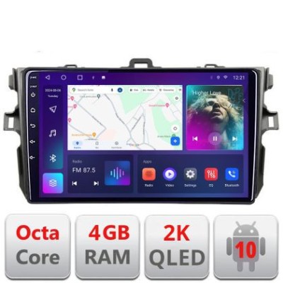 Navigatie Toyota Corolla C-063 Android Octa Core Ecran 2K QLED GPS 4G 4+32GB 360 KIT-063+EDT-E409-2K CarStore Technology foto
