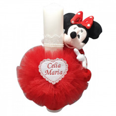 Lumanare botez personalizata Baby Minnie &amp;amp;#8211; MTB115 foto