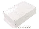 Carcasă universală KRADEX ZP210.140.60SUB TM ASA albă IP67 140x210x60mm
