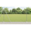 &Icirc;ngrădire cu st&acirc;lpi Argintiu 1.5 x 10 m Oțel