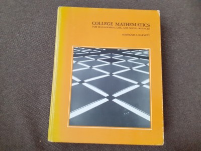 College mathematics Raymond A. Barnett foto