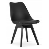 Scaun stil scandinav, Artool, Mark, PP, lemn, negru, 49x55.5x82.5 cm GartenVIP DiyLine