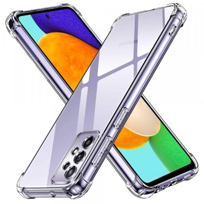 Husa pentru Samsung Galaxy A52s 5G A528 / A52 5G A526 / A52 A525, Techsuit, Shockproof Clear, Transparenta foto