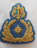 Emblema brodata de general SRI pentru chipiu, cascheta, sapca