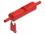 Siguranță Roșie ELECTRO-PJP 5701-SD-R Soclu Banană 4mm Dublu