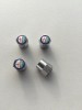 Capacele Ventil Auto Metal Alfa Romeo, Nichel, Emblema Silicon, 4 Bucati/Set
