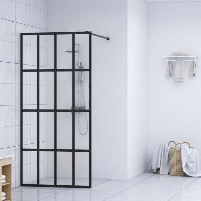vidaXL Paravan de duș walk-in, 140 x 195 cm, sticlă securizată foto