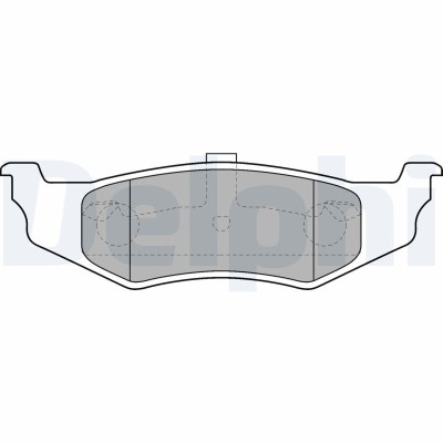 DELPHI LP1515 set placute frana,frana disc foto