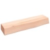 Polita de perete, 40x10x6 cm, lemn masiv de stejar netratat, DKD Home Decor