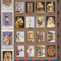 AJMAN 1972 ARTA EGIPTEANA ( serie completa ) MNH