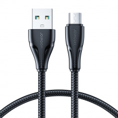 Cablu USB Joyroom - Micro USB 2.4A Surpass Series Pentru încărcare Rapidă și Transfer De Date 1,2 M Negru (S-UM018A11) S-UM018A11B