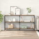 vidaXL Masă de consolă Stejar Artizanal 156 x 28 x 80,5 cm 882785
