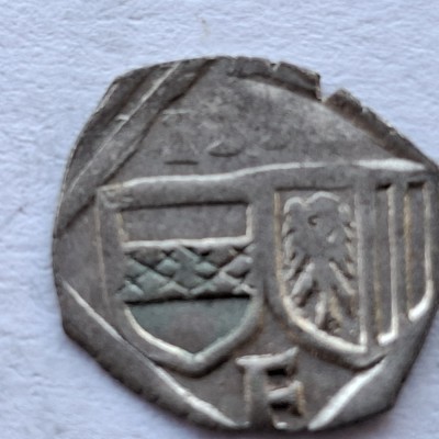 Austria 1 pfenning 1537 Linz argint Ferdinand I foto