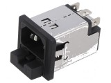 Conector: alimentare AC soclu tată 6A 250VAC IEC 60320 5220