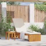 VidaXL Șezlong 200x55x30 cm din lemn masiv de acacia