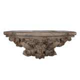 Cumpara ieftin Etajera ceramica maro 60x23x30 cm