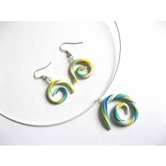 set bijuterii fimo sub forma de spirala 21868