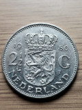 Moneda Olanda 2 1/2 Gulden anul 1980