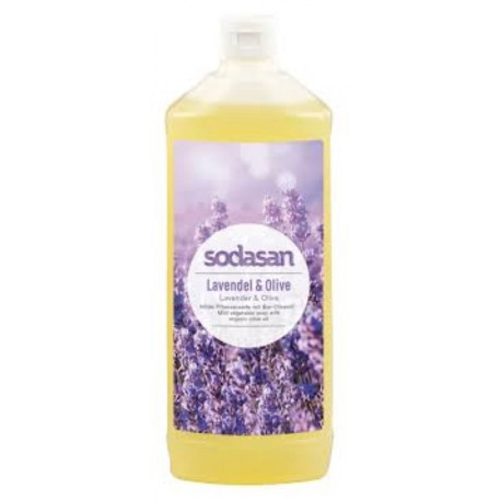 Sapun lichid gel de dus bio lavanda masline 1L SODASAN