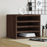 vidaXL Organizator birou, stejar maro, 36x26x29,5 cm lemn prelucrat