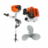 Motor pentru barca in 2 timpi pe benzina, 51,7 cm3, 5.2 CP, Verke