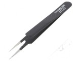Pensetă ESD, 113mm, v&acirc;rf ascuțit
