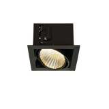 Spot incastrat, KADUX Ceiling lights, black single-headed LED, 3000K ex, square, matt black, 30&deg;, 29W, incl. driver, clip springs,, SLV