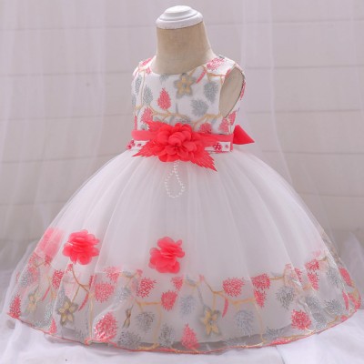Rochita ocazie cu broderie corai (Marime Disponibila: 3-6 luni (Marimea 18 foto