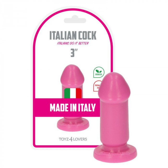 Plug Dildo Anal Mio, Roz, 8 cm x 3,5 cm