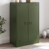 VidaXL Comodă verde măslină 67x39x107 cm oțel 841665