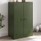 vidaXL Comodă verde măslină 67x39x107 cm oțel 841665