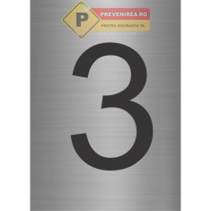 Indicatoare din aluminiu numarul 3 foto