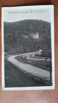 Carte postala, Busteni Castelul Cantacuzino, 1937 foto