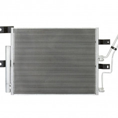 Condensator climatizare, Radiator AC Dodge Ram 2008-2013, 605(570)x465(452)x16mm, RapidAuto 3173K8C4