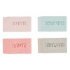 Radiere Rectangulare, Set 4 Bucăți, Multicolor, Inscripționate &quot;Shine&quot;, &quot;Inspire&quot;, &quot;Love&quot;, &quot;Dream&quot;, Oem