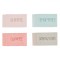 Radiere Rectangulare, Set 4 Bucăți, Multicolor, Inscripționate &quot;Shine&quot;, &quot;Inspire&quot;, &quot;Love&quot;, &quot;Dream&quot;