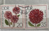 (B ) Timbre serii Straine Flora Flori DDR, Stampilat