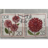 (B ) Timbre serii Straine Flora Flori DDR