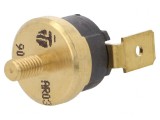 Termostat SPST-NC 90&deg;C 16A 250VAC 6.3mm Terminali