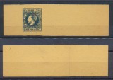 ROMANIA 1871 a doua banderola de ziar Carol I necirculata in stare foarte buna, Inainte de 1900