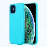 Husa silicon soft-touch compatibila cu Apple IPhone 11, Turquoise Mint