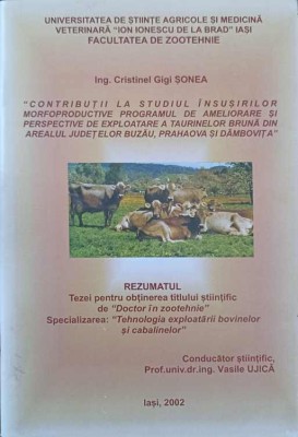 CONTRIBUTII LA STUDIUL INSUSIRILOR MORFOPRODUCTIVE PROGRAMUL DE AMELIORARE SI PERSPECTIVE DE EXPLOATARE A T-247389 foto